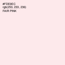 #FDE9EC - Fair Pink Color Image